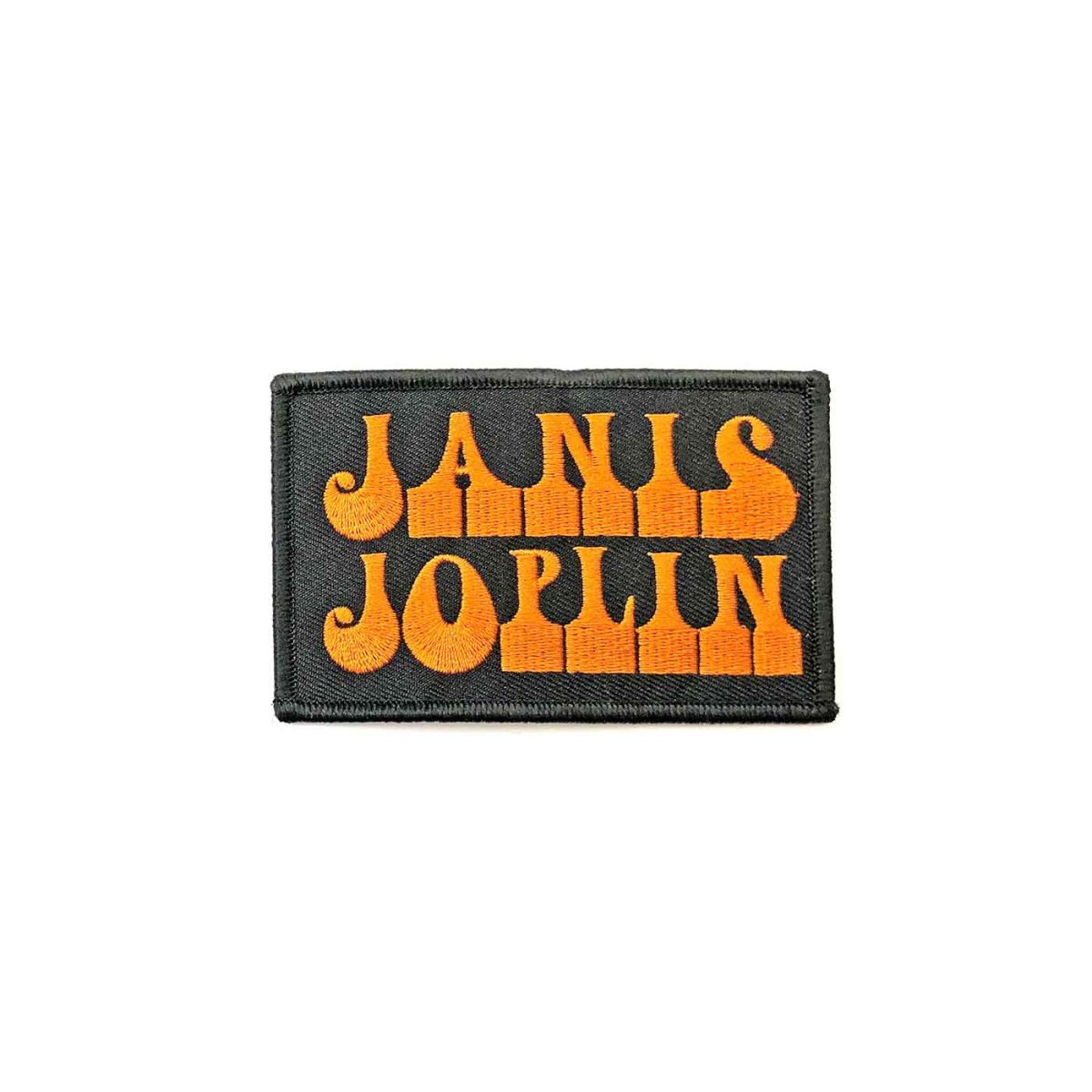 画像1: Janis Joplin アイロンパッチ／ワッペン ジャニス・ジョプリン Orange Logo (1)