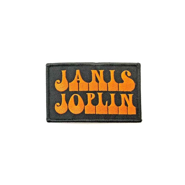 画像1: Janis Joplin アイロンパッチ／ワッペン ジャニス・ジョプリン Orange Logo (1)