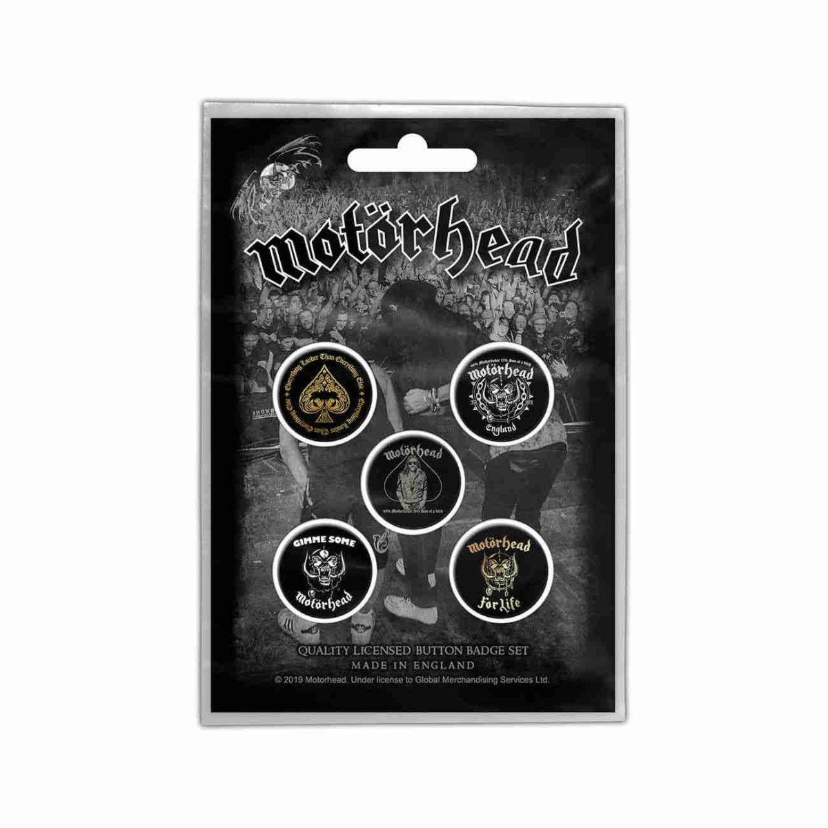 画像1: Motorhead バッジ5個セット モーターヘッド Clean Your Clock (1)