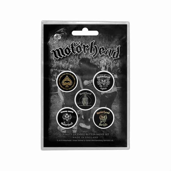 画像1: Motorhead バッジ5個セット モーターヘッド Clean Your Clock (1)