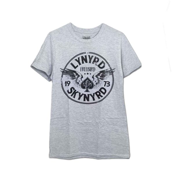 画像1: Lynyrd Skynyrd バンドTシャツ レイナード・スキナード Freebird 1973 Wings GREY (1)