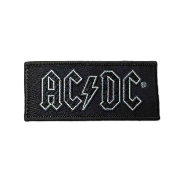 画像1: AC/DC アイロンパッチ／ワッペン エーシー・ディーシー White Logo (1)