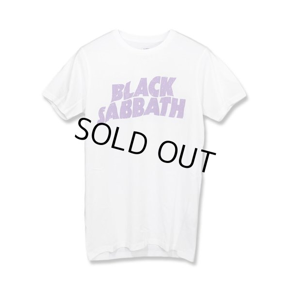 画像1: Black Sabbath バンドTシャツ ブラック・サバス Vintage Wavy Logo WHITE (1)