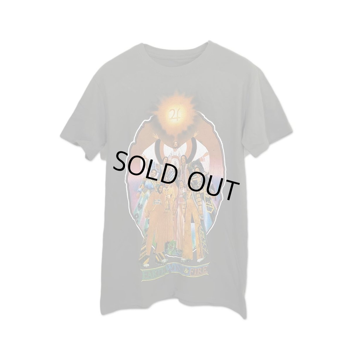 画像1: Earth Wind & Fire バンドTシャツ アース・ウィンド・アンド・ファイアー Let's Groove GRAY (1)