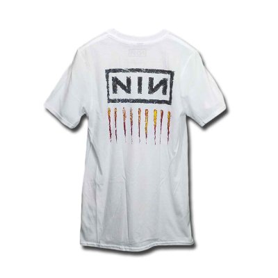 画像1: Nine Inch Nails バンドTシャツ ナイン・インチ・ネイルズ Downward WHITE