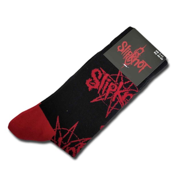 画像1: Slipknot ソックス 靴下 スリップノット Logo and Nonagram (1)