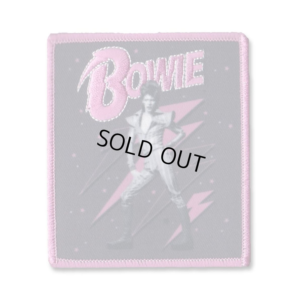 画像1: David Bowie アイロンパッチ／ワッペン デヴィッド・ボウイ Pink Bolts (1)