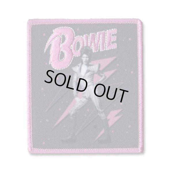 画像1: David Bowie アイロンパッチ／ワッペン デヴィッド・ボウイ Pink Bolts (1)