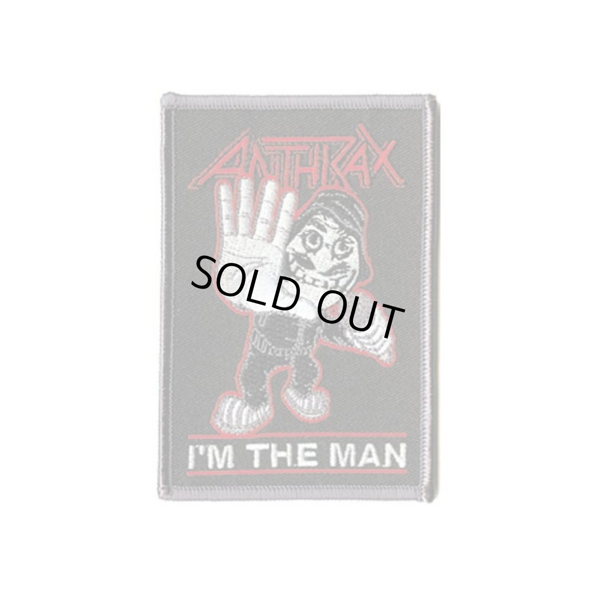 画像1: Anthrax アイロンパッチ／ワッペン アンスラックス I'm The Man Square (1)