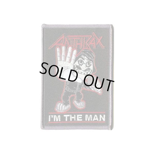 画像1: Anthrax アイロンパッチ／ワッペン アンスラックス I'm The Man Square (1)