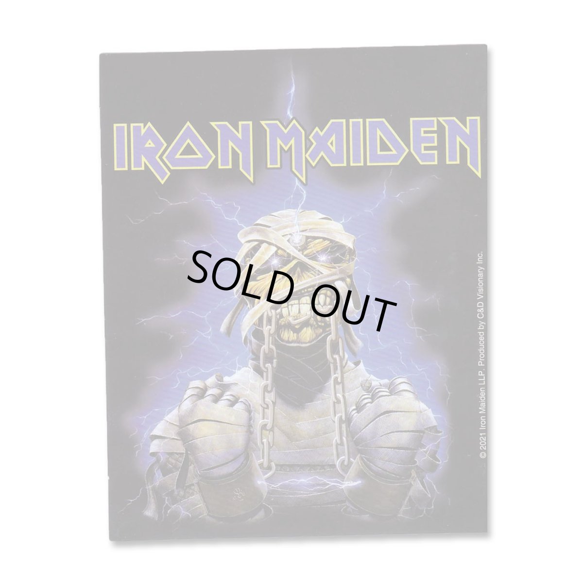 画像1: Iron Maiden ステッカー アイアン・メイデン Mummy Lightning (1)