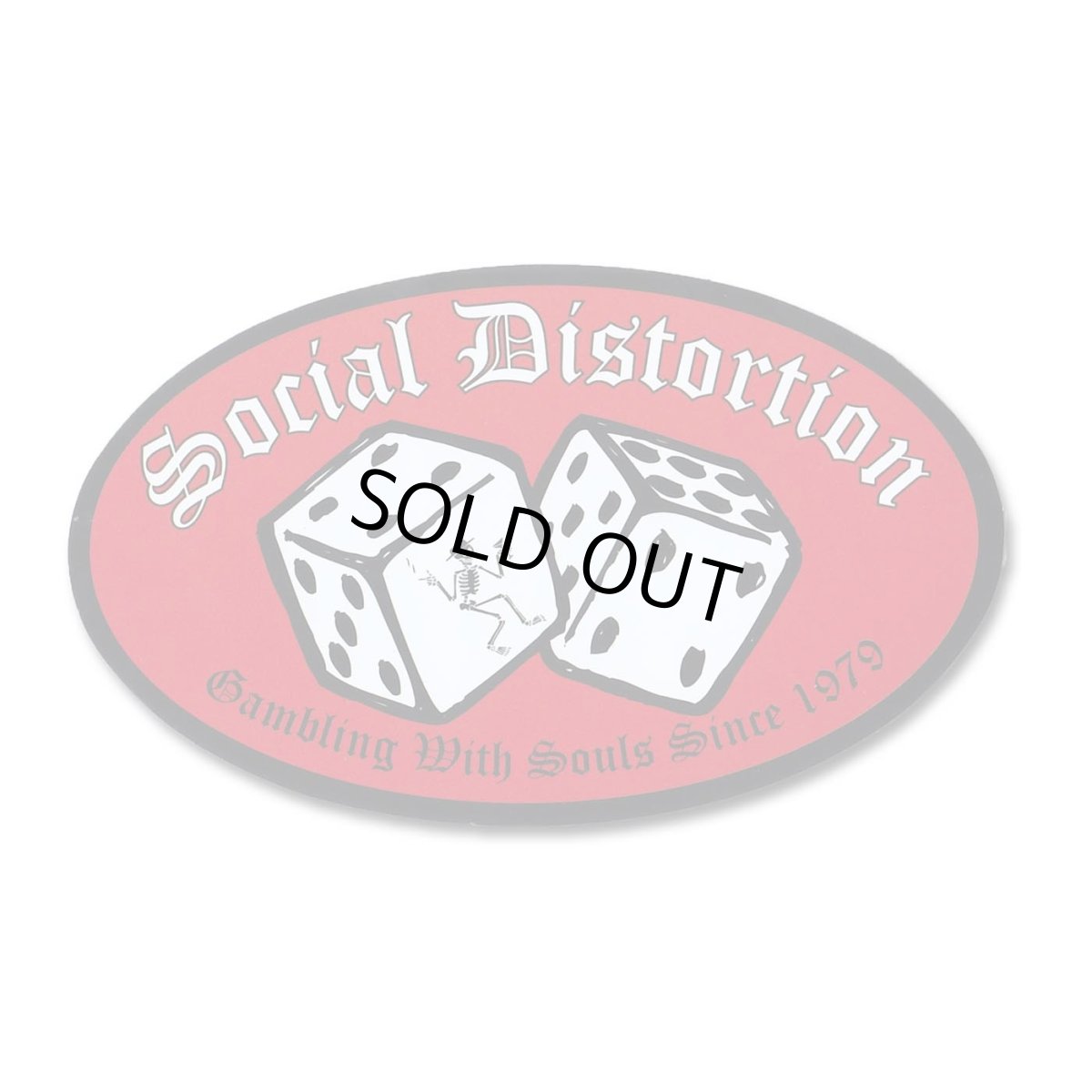 画像1: Social Distortion ステッカー ソーシャル・ディストーション Dice (1)