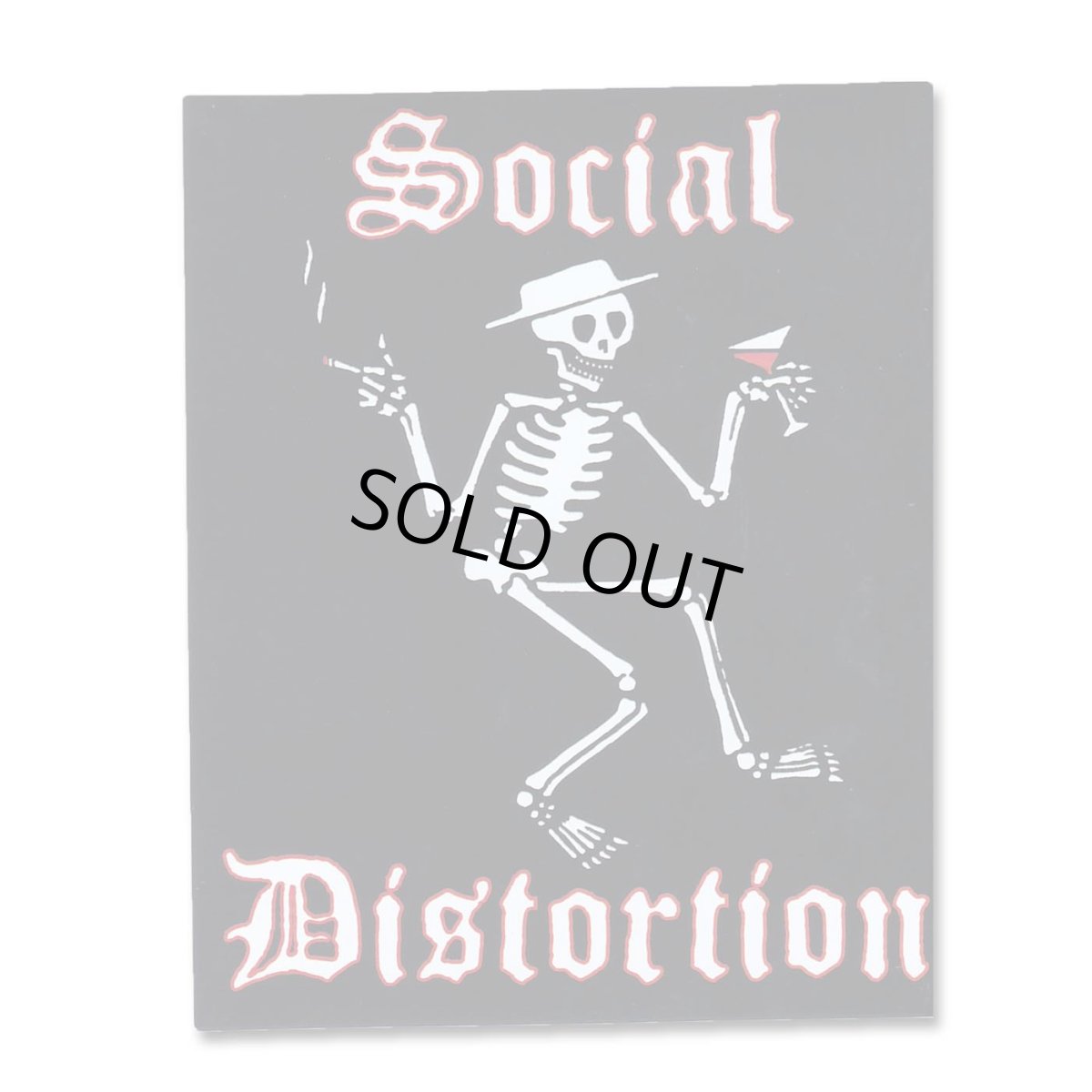 画像1: Social Distortion ステッカー ソーシャル・ディストーション Skeleton (1)