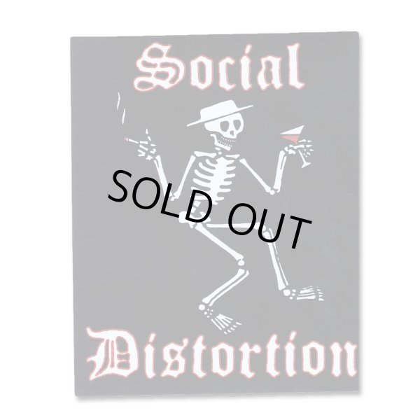 画像1: Social Distortion ステッカー ソーシャル・ディストーション Skeleton (1)