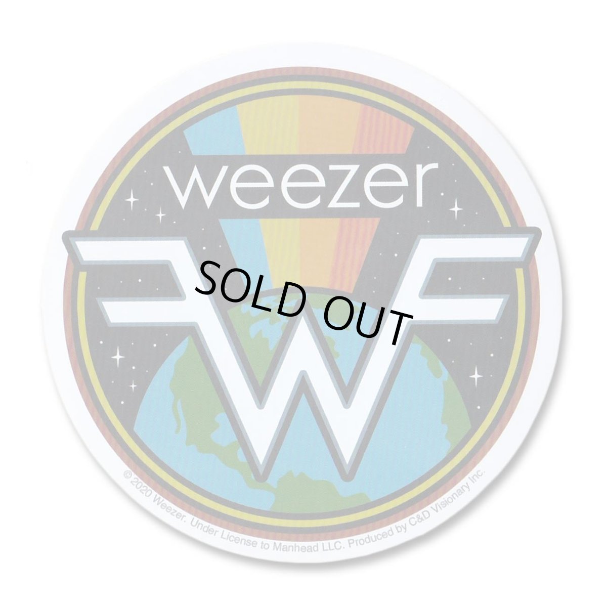 画像1: Weezer ステッカー ウィーザー Earth Rainbow (1)