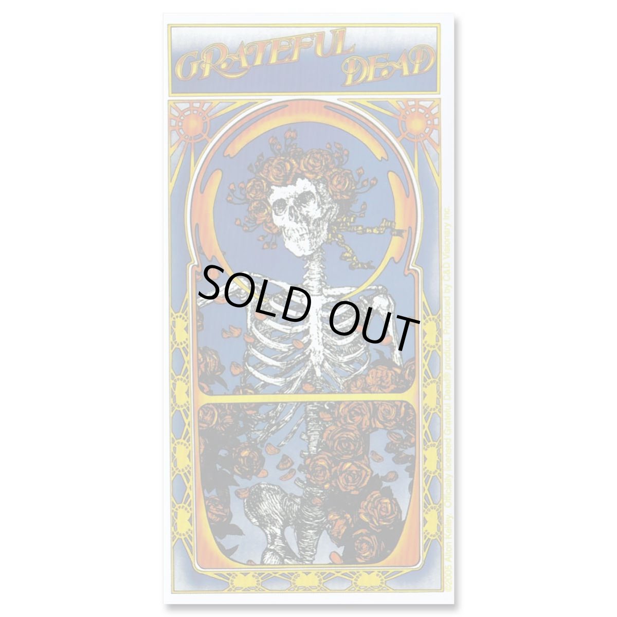 画像1: Grateful Dead ステッカー グレイトフル・デッド Skull & Roses Album (1)