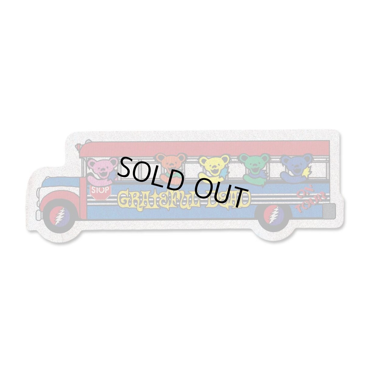 画像1: Grateful Dead ラメステッカー グレイトフル・デッド Bear Bus Glitter (1)
