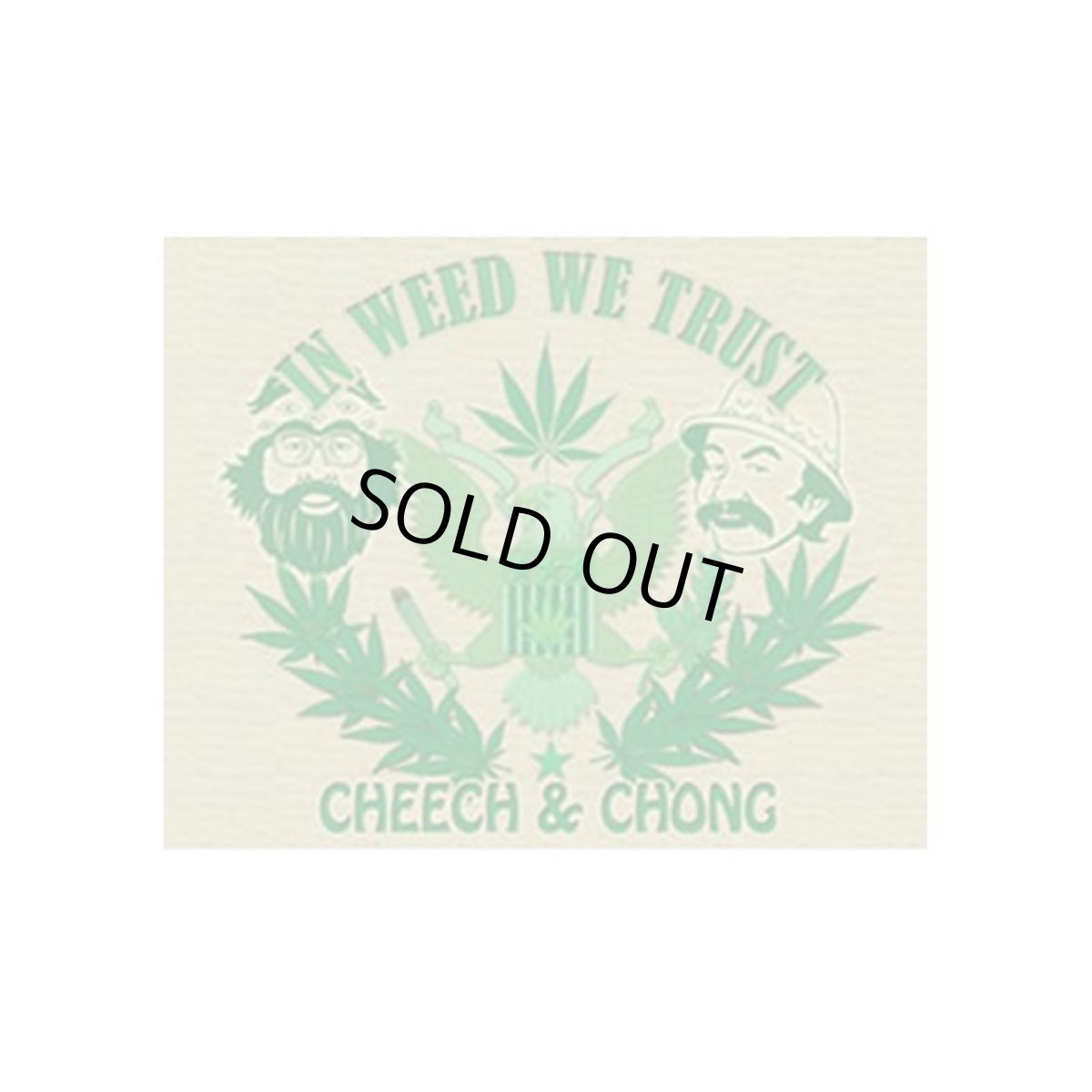 画像1: Cheech & Chong ステッカー チーチ&チョン In Weed We Trust (1)