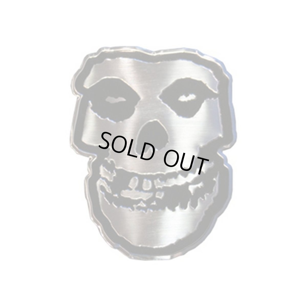 画像1: Misfits メタルステッカー ミスフィッツ Silver Skull (1)