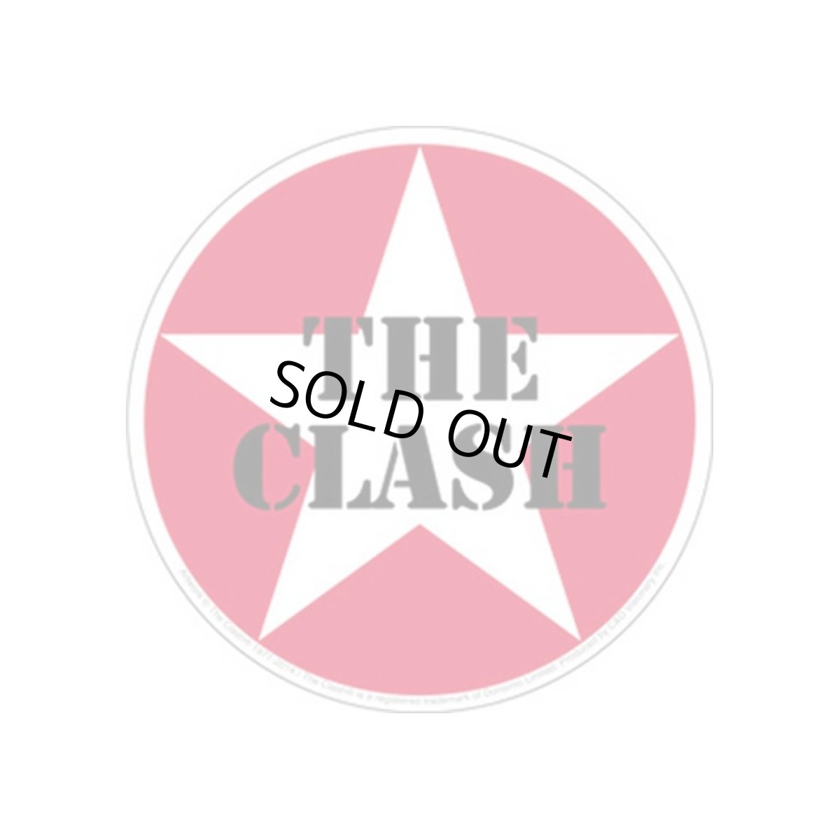 画像1: The Clash ステッカー ザ・クラッシュ Star Logo (1)