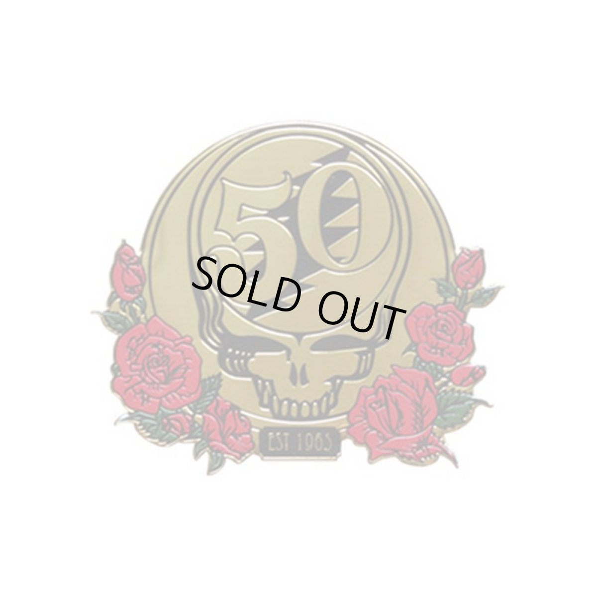 画像1: Grateful Dead メタルステッカー グレイトフル・デッド Gold 50th SYF (1)