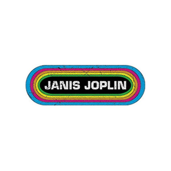 画像1: Janis Joplin ステッカー ジャニス・ジョプリン Rainbow Logo (1)