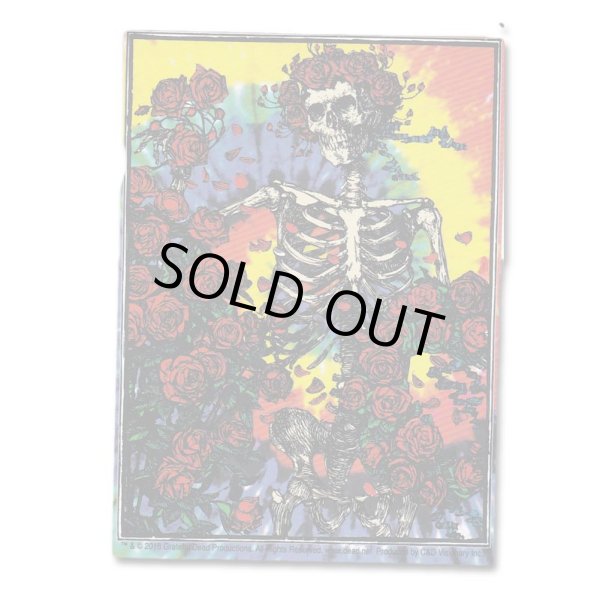 画像1: Grateful Dead ステッカー グレイトフル・デッド Skull & Roses Frame (1)