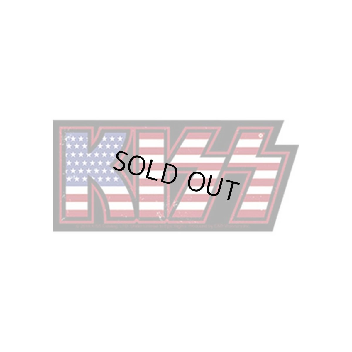 画像1: KISS ステッカー キッス American Flag Logo (1)