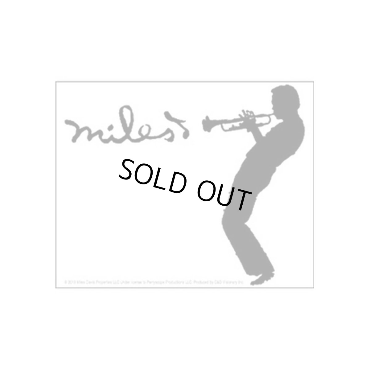 画像1: Miles Davis ステッカー マイルス・デイヴィス Silhouette (1)