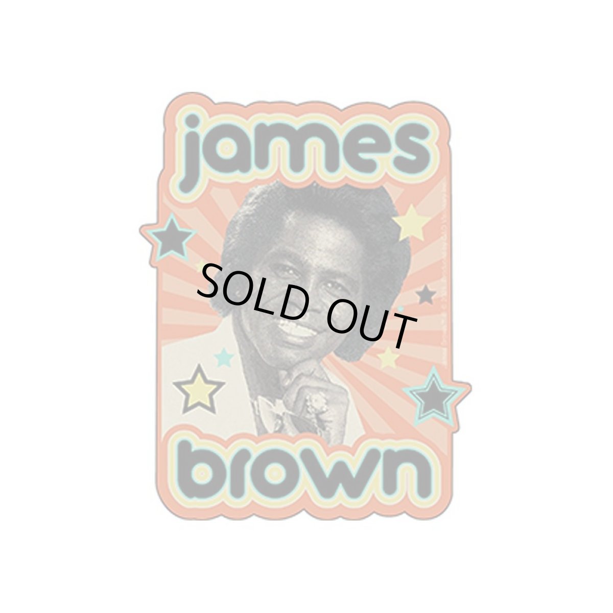 画像1: James Brown ステッカー ジェームス・ブラウン Stars (1)