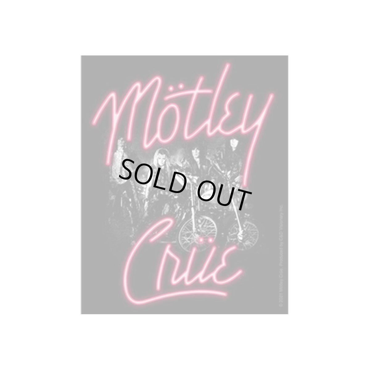 画像1: Motley Crue ステッカー モトリー・クルー Pink Neon (1)