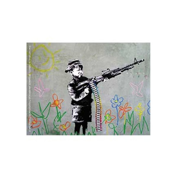 画像1: Banksy ステッカー バンクシー Crayon Shooter (1)
