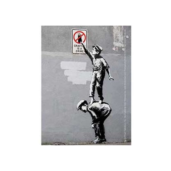 画像1: Banksy ステッカー バンクシー Crime (1)