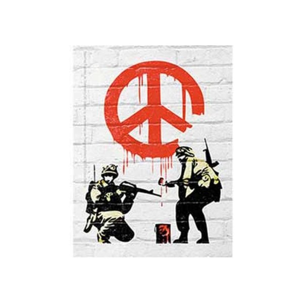 画像1: Banksy ステッカー バンクシー Soldiers Painting (1)