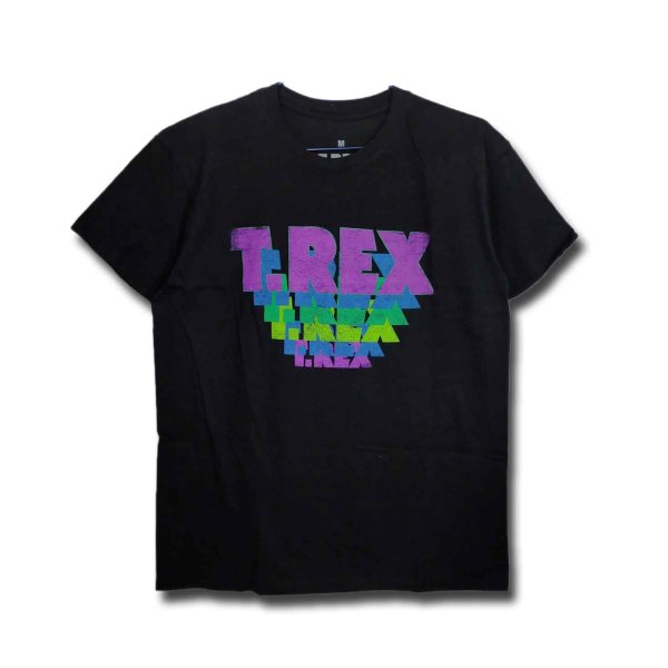画像1: T.Rex バンドTシャツ T.レックス Stacked Logo (1)
