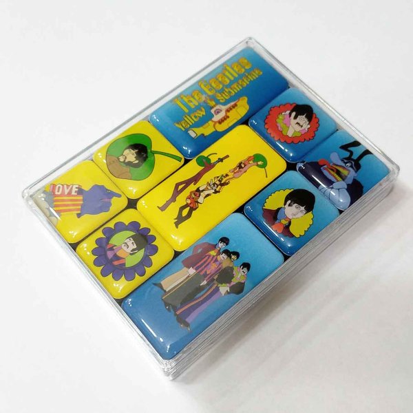 画像1: The Beatles マグネット ９ピースセット ザ・ビートルズ Yellow Submarine (1)