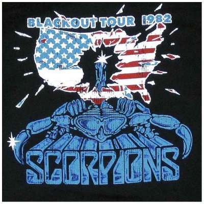 画像1: Scorpions プルオーバーパーカー スコーピオンズ Blackout 1982 USA Tour