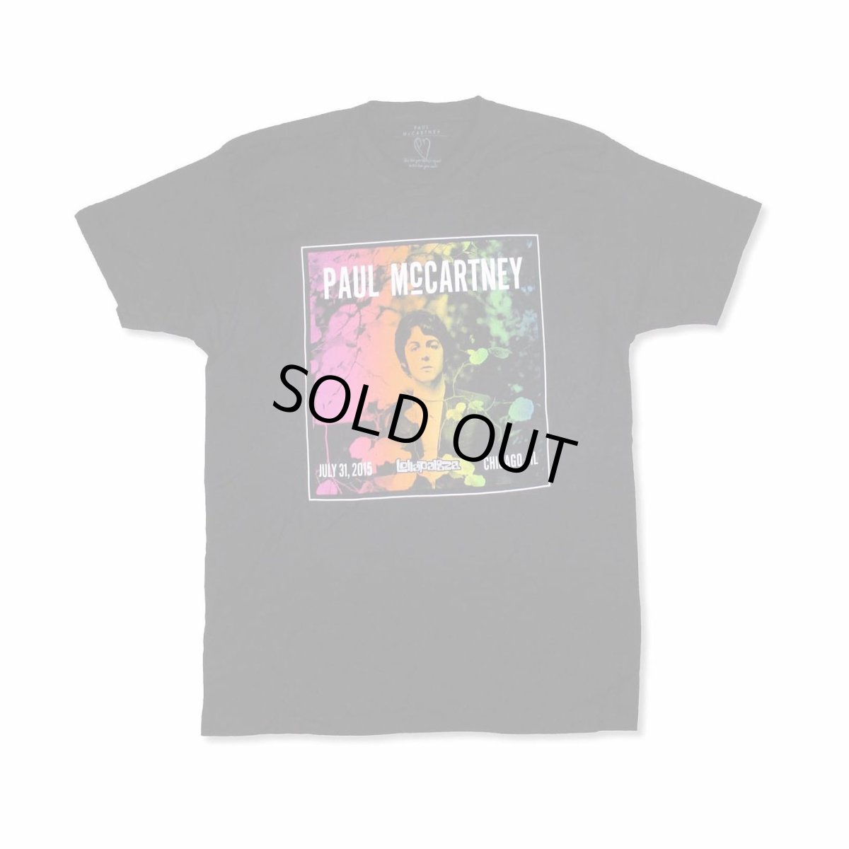 画像1: Paul McCartney Tシャツ ポール・マッカートニー Lollapalooza 2015 (1)