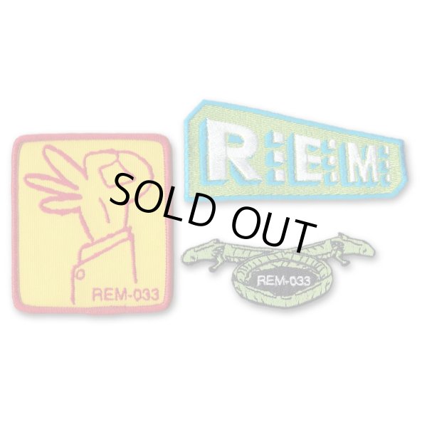 画像1: R.E.M. アイロンパッチ／ワッペン3枚セット アール・イー・エム Logo (1)
