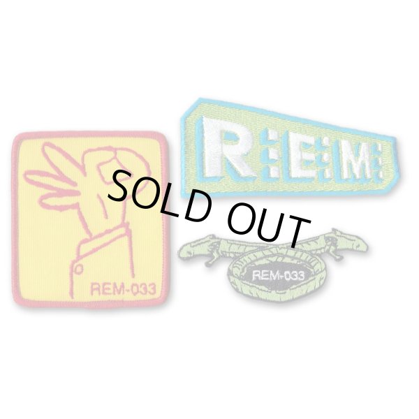 画像1: R.E.M. アイロンパッチ／ワッペン3枚セット アール・イー・エム Logo (1)