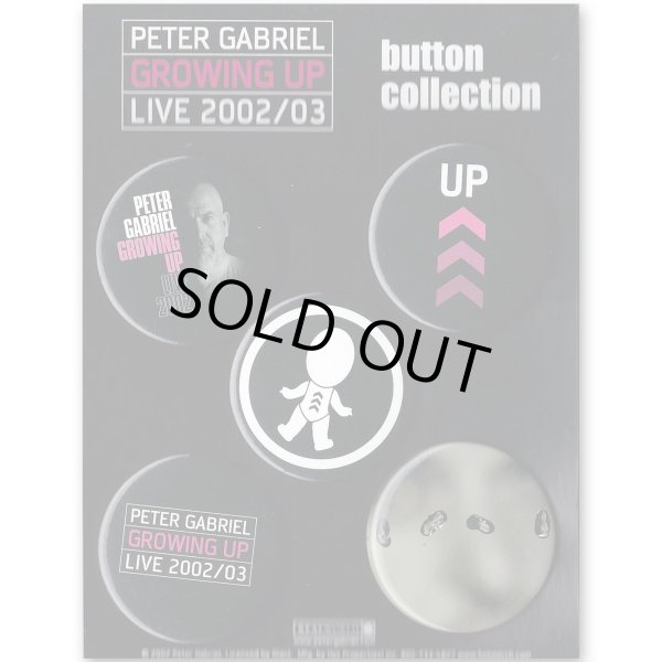 画像1: Peter Gabriel バッジ5個セット ピーター・ガブリエル Growing Up Tour (1)