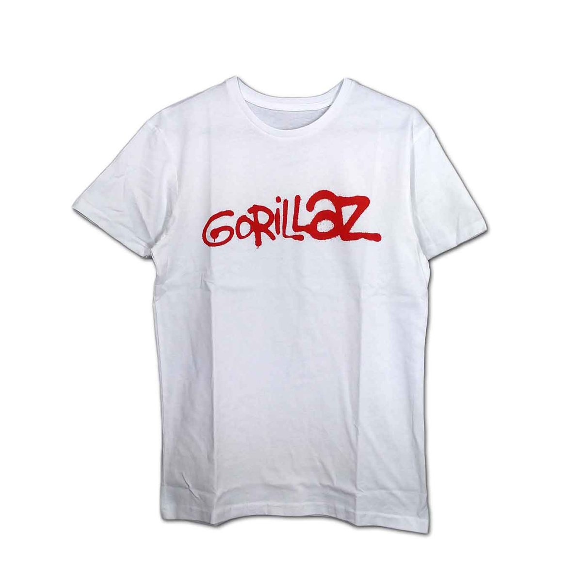 画像1: Gorillaz バンドTシャツ ゴリラズ Logo WHITE (1)