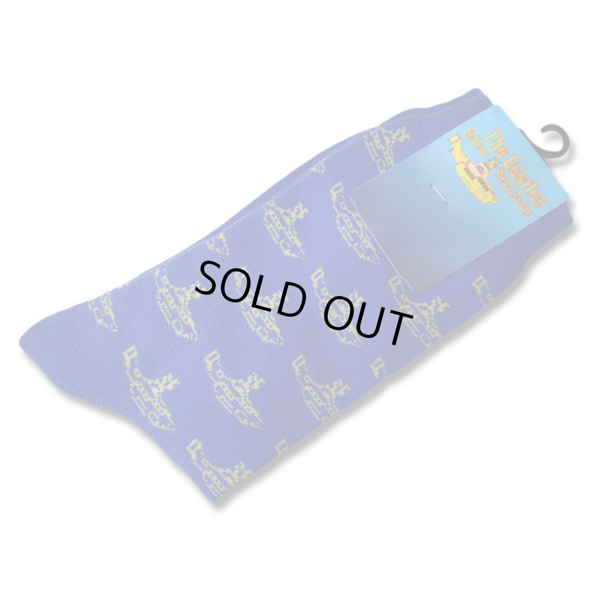 画像1: The Beatles ソックス 靴下 ザ・ビートルズ Yellow Submarine Repeat BLUE (1)