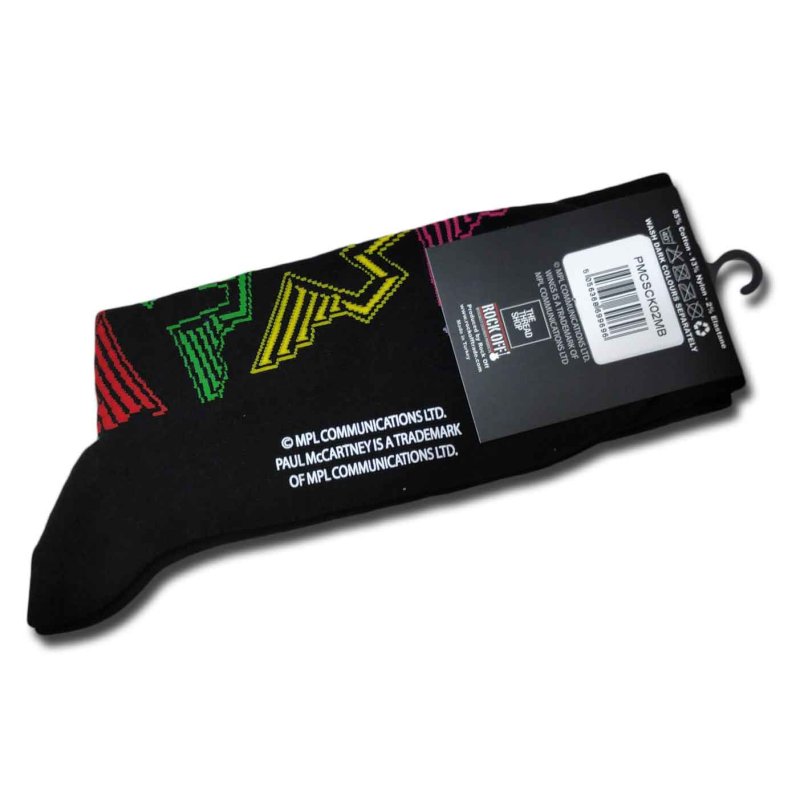 画像1: Paul McCartney & Wings ソックス 靴下 ポール・マッカートニー&ウイングス Logo BLACK