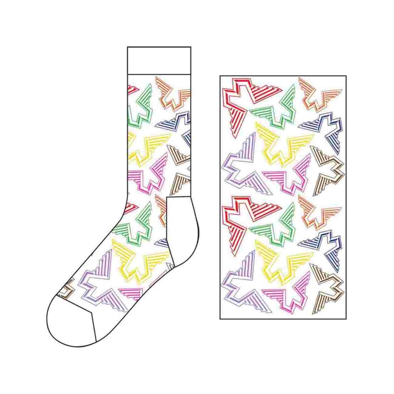 画像2: Paul McCartney & Wings ソックス 靴下 ポール・マッカートニー＆ウイングス Logo WHITE