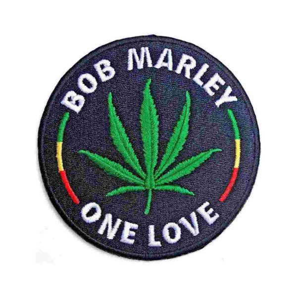 画像1: Bob Marley アイロンパッチ／ワッペン ボブ・マーリー Leaf (1)