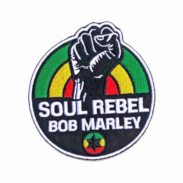画像1: Bob Marley アイロンパッチ／ワッペン ボブ・マーリー Soul Rebel (1)