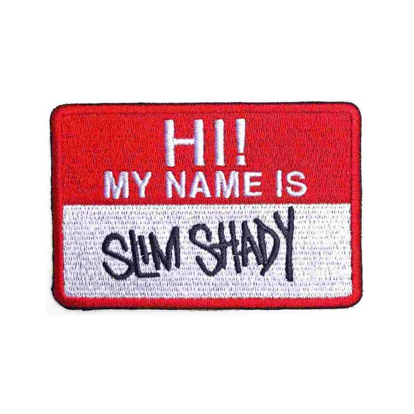 画像1: Eminem アイロンパッチ／ワッペン エミネム Slim Shady Name (1)