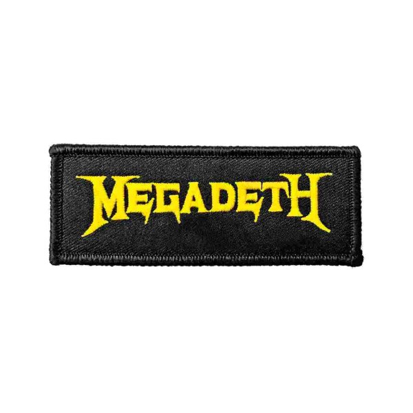画像1: Megadeth アイロンパッチ／ワッペン メガデス Yellow Logo (1)