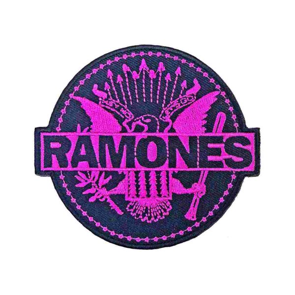 画像1: Ramones アイロンパッチ／ワッペン ラモーンズ Pink Seal (1)